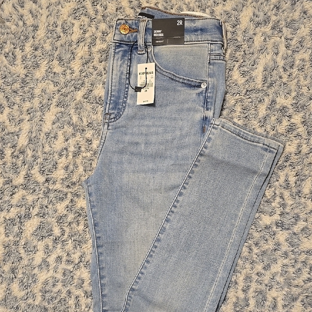 Express Blue Skinny Jeans Classic Denim